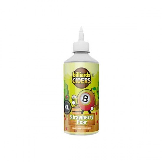 Billiards XL 500ml Shortfill (70VG/30PG) - Flavour: Strawberry Pear