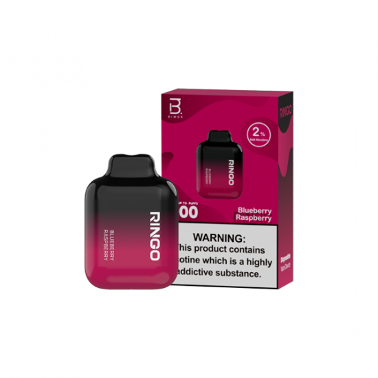 20mg B+MOR Ringo Dual Mesh Disposable Vape Device 600 Puffs - Flavour: Blueberry Raspberry