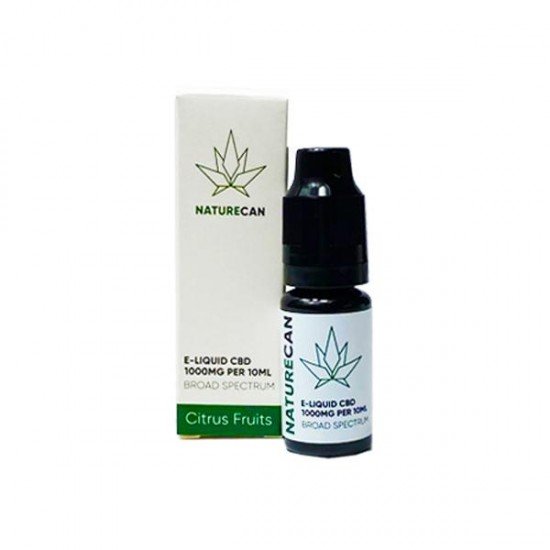 Naturecan 1000mg CBD E-Liquid 10ml (80VG/20PG) - Flavour: Citrus Fruits