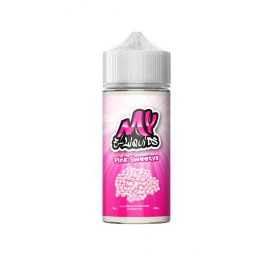 My E-Liquids 0mg 100ml Shortfill (70VG/30PG) - Flavour: Pink Sweetys