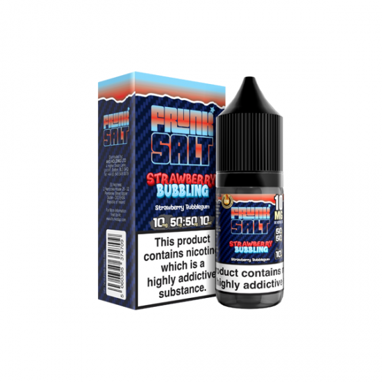 10mg Frunk Salts 10ml Nic Salts (50VG/50PG) - Flavour: Strawberry Bubbling