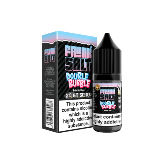 20mg Frunk Salts 10ml Nic Salts (50VG/50PG) - Flavour: Double Bubble