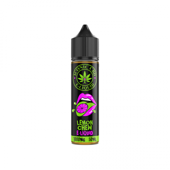 Iconic CBD 1000mg CBD E-liquid 50ml (50VG/50PG) - Flavour: Lemon Chew