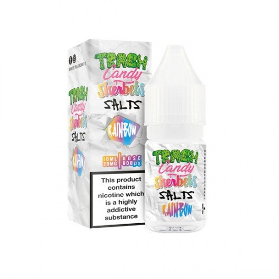 20mg Trash Candy Salts 10ml Nic Salts (50VG/50PG) - Flavour: Rainbow Sherbet