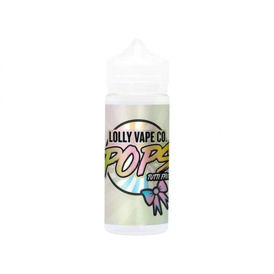 Lolli Vape Co Pops 100ml Shortfill 0mg (80VG/20PG) - Flavour: Tutti Fruity