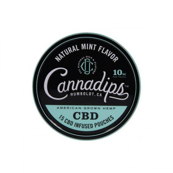 Cannadips 150mg CBD Snus Pouches - Natural Mint