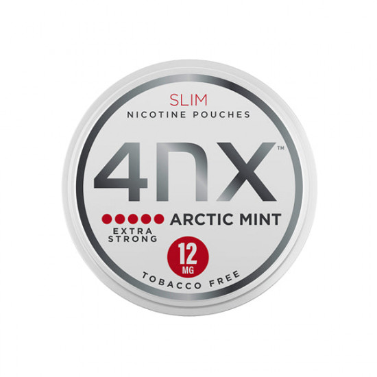 4NX 12mg Arctic Mint Slim Nicotine Pouches 20 Pouches