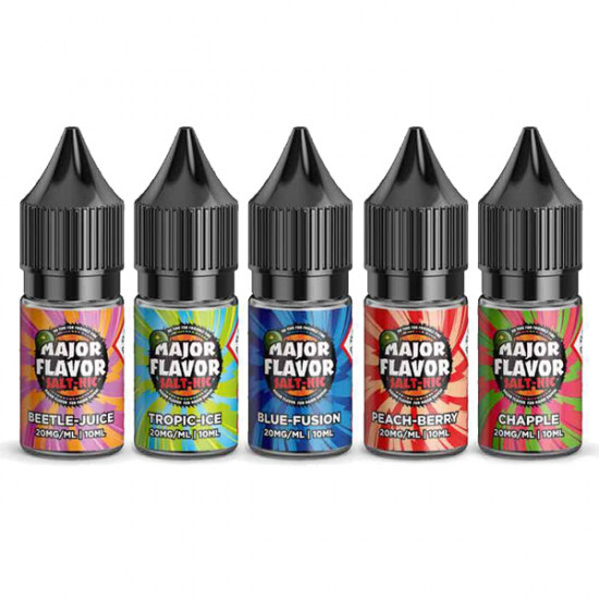 20mg Major Flavor Nic Salts 10ml (60VG/40PG) - Flavour: Peach Berry