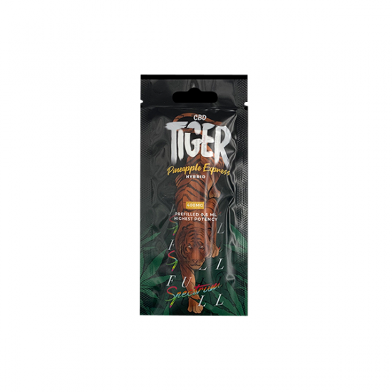 Tiger Vapes 400mg Full-Spectrum CBD Disposable Vape Device - Flavour: Pineapple Express