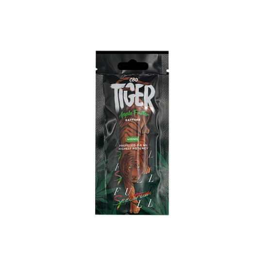 Tiger Vapes 400mg Full-Spectrum CBD Disposable Vape Device - Flavour: Apple Fritter