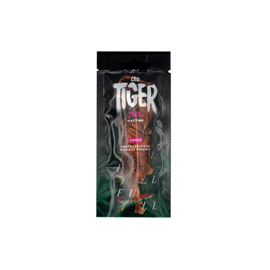 Tiger Vapes 400mg Full-Spectrum CBD Disposable Vape Device - Flavour: Zkittles