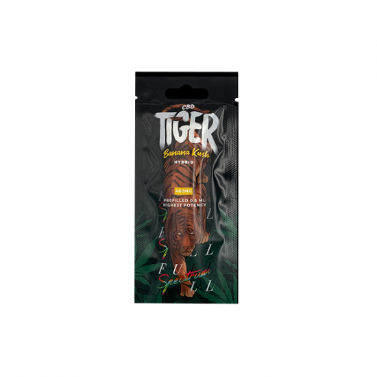 Tiger Vapes 400mg Full-Spectrum CBD Disposable Vape Device - Flavour: Banana Kush