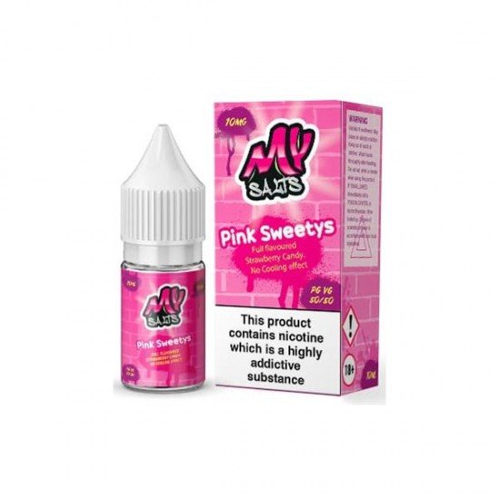 10mg My Salts Nic Salts 10ml (50VG/50PG) - Flavour: Pink Sweetys