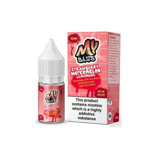 20mg My Salts Nic Salts 10ml (50VG/50PG) - Flavour: Strawberry Watermelon Lemonade