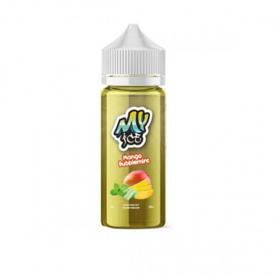 My Ice 0mg 100ml Shortfill (70VG/30PG) - Flavour: Ice Mango Bubblemint