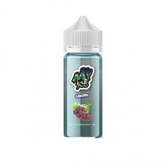 My Ice 0mg 100ml Shortfill (70VG/30PG) - Flavour: Ice Grappy