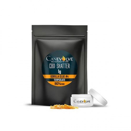 Canevolve 900mg CBD Shatter 1g - Flavour: Gorilla Glue N°4