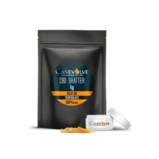 Canevolve 900mg CBD Shatter 1g - Flavour: Goji OG