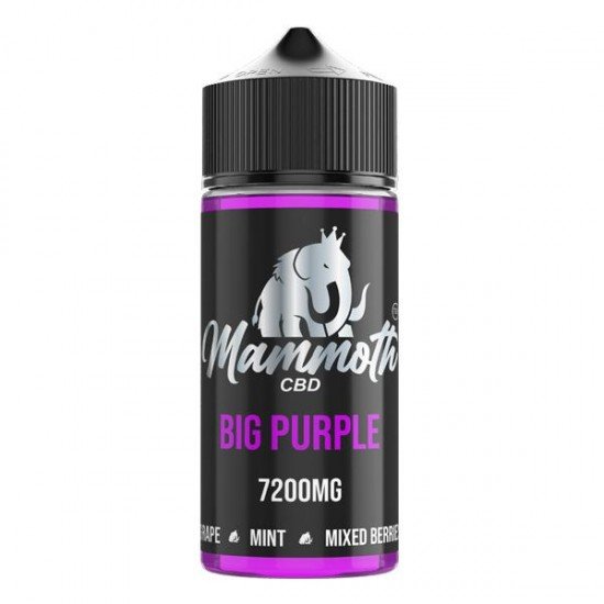 Mammoth CBD 7200mg CBD E-liquid 120ml (30VG/70PG) - Flavour: Big Purple