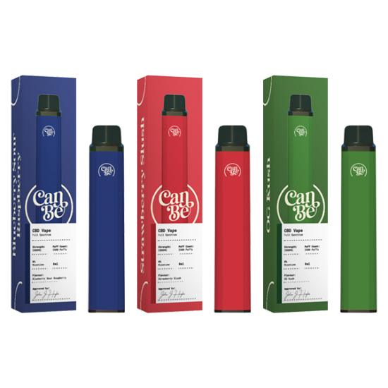 CanBe 2000mg CBD Disposable Vape Device 3500 Puffs - Flavour: Blueberry Sour Raspberry