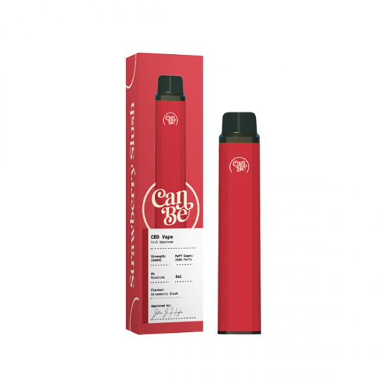 CanBe 2000mg CBD Disposable Vape Device 3500 Puffs - Flavour: Strawberry Slush