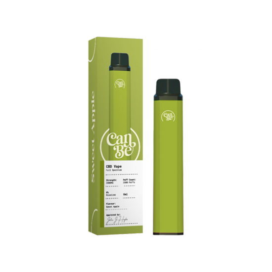 CanBe 2000mg CBD Disposable Vape Device 3500 Puffs - Flavour: Sweet Apple