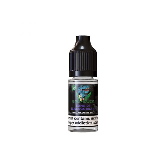 10mg Dino Sauce Nic Salts 10ml (50VG/50PG) - Flavour: Bone Of Blackcurrant