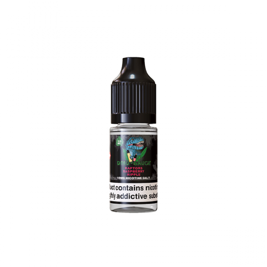 10mg Dino Sauce Nic Salts 10ml (50VG/50PG) - Flavour: Raptors Raspberry Ripple