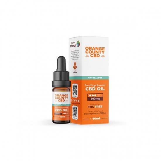 Orange County CBD 500mg Broad Spectrum CBD Oil - 10ml - Flavour: Mint