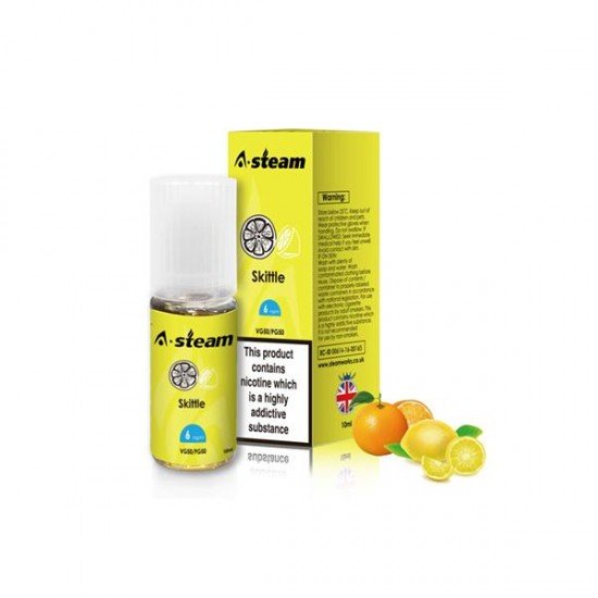 A-Steam Fruit Flavours 3MG 10ML (50VG/50PG) - Flavour: Skittlez