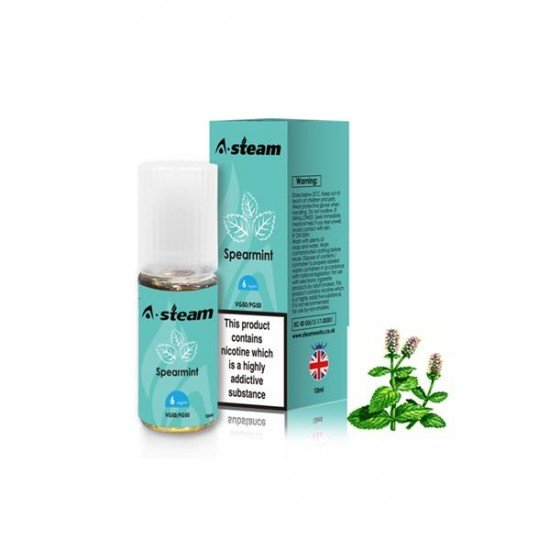 A-Steam Fruit Flavours 3MG 10ML (50VG/50PG) - Flavour: Spearmint