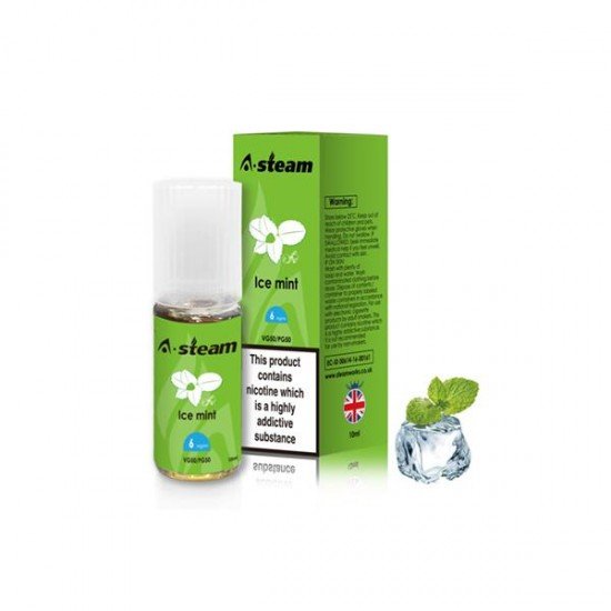 A-Steam Fruit Flavours 3MG 10ML (50VG/50PG) - Flavour: Ice Mint