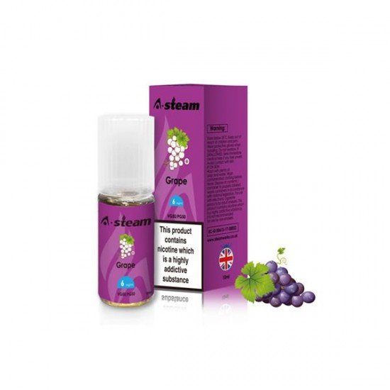 A-Steam Fruit Flavours 3MG 10ML (50VG/50PG) - Flavour: Grape