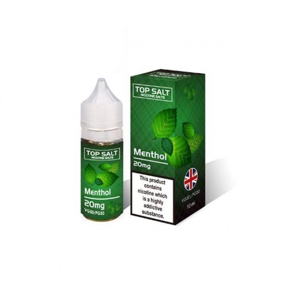 10mg Top Salt Fruit Flavour Nic Salts by A-Steam 10ml (50VG/50PG) - Flavour: Menthol