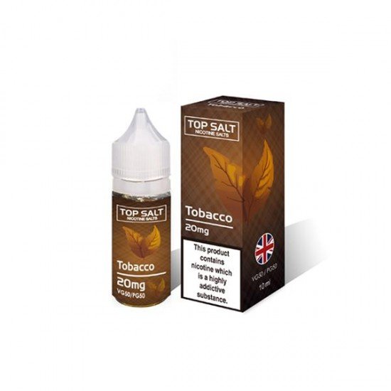 10mg Top Salt Fruit Flavour Nic Salts by A-Steam 10ml (50VG/50PG) - Flavour: Tobacco