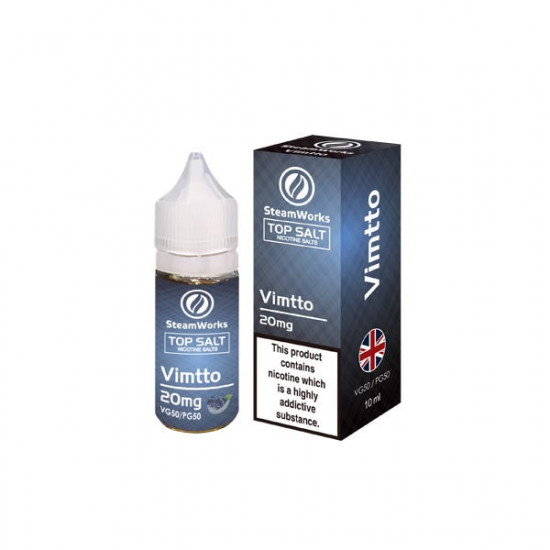 20mg Top Salt Fruit Flavour Nic Salts by A-Steam 10ml (50VG/50PG) - Flavour: Vimtto