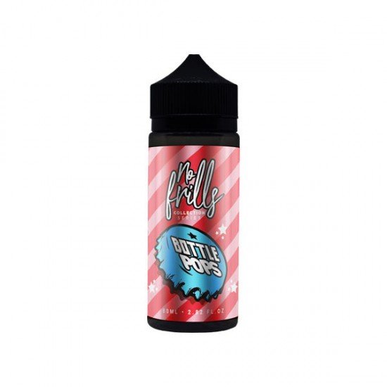 No Frills Collection Bottle Pops 80ml Shortfill 0mg (80VG/20PG) - Flavour: Redcurrent