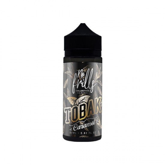 No Frills Collection Tobak 80ml Shortfill 0mg (80VG/20PG) - Flavour: Butterscotch Tobacco