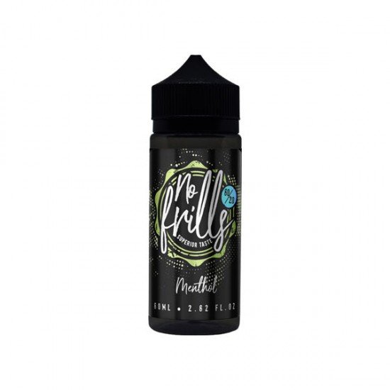 No Frills Originals 80ml Shortfill 0mg (80VG/20PG) - Flavour: Menthol