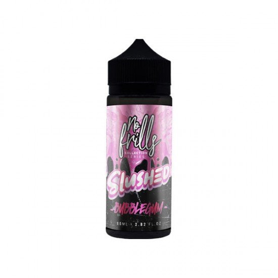 No Frills Collection Slushed 80ml Shortfill 0mg (80VG/20PG) - Flavour: Bubblegum