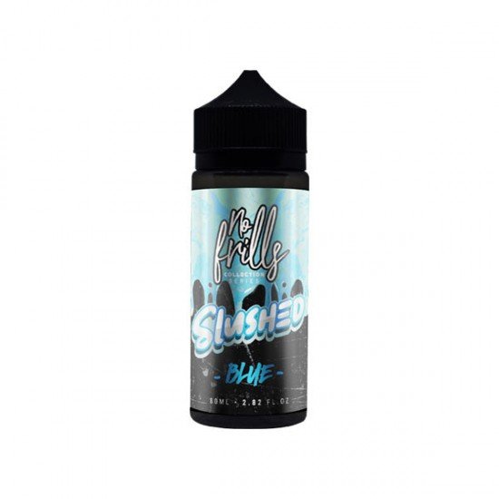 No Frills Collection Slushed 80ml Shortfill 0mg (80VG/20PG) - Flavour: Blue