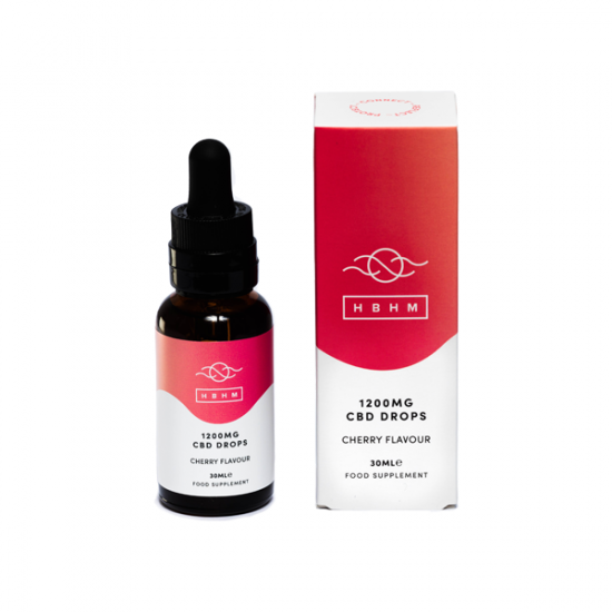 HBHM 1200mg CBD MCT Oil - 30ml - Flavour: Cherry