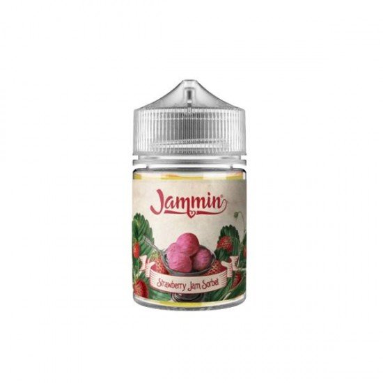 Jammin 0mg 50ml Shortfill E-Liquid (70VG/30PG) - Flavour: Strawberry Jam Sorbet