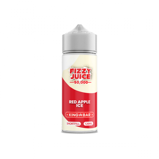 Fizzy Juice King Bar 100ml Shortfill 0mg (70VG/30PG) - Flavour: Red Apple Ice