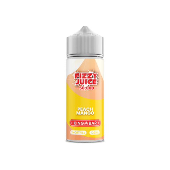 Fizzy Juice King Bar 100ml Shortfill 0mg (70VG/30PG) - Flavour: Peach Mango