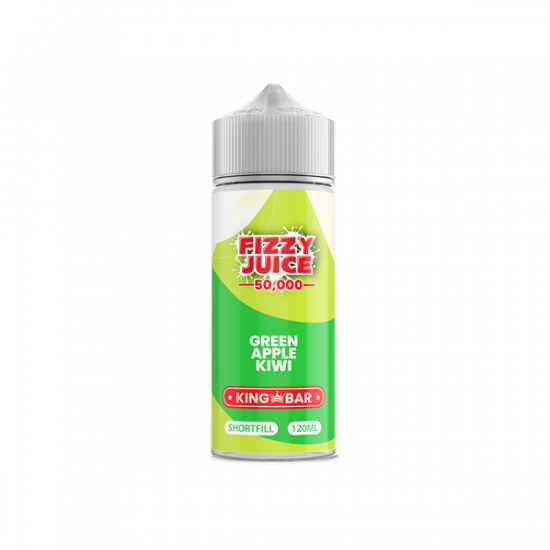 Fizzy Juice King Bar 100ml Shortfill 0mg (70VG/30PG) - Flavour: Green Apple Kiwi