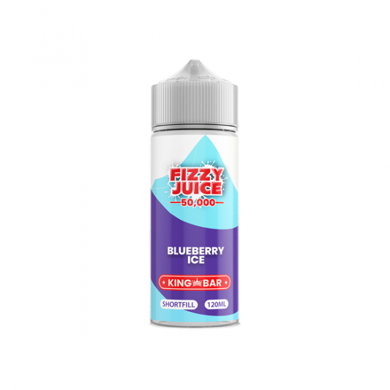 Fizzy Juice King Bar 100ml Shortfill 0mg (70VG/30PG) - Flavour: Blueberry Ice