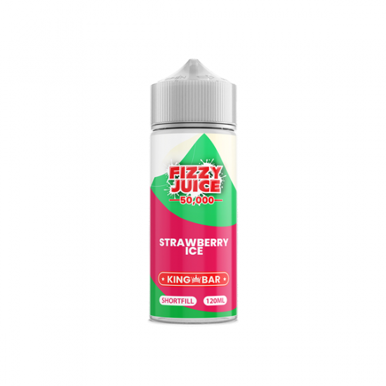 Fizzy Juice King Bar 100ml Shortfill 0mg (70VG/30PG) - Flavour: Strawberry Ice