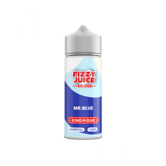 Fizzy Juice King Bar 100ml Shortfill 0mg (70VG/30PG) - Flavour: Mr Blue