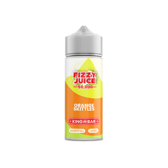 Fizzy Juice King Bar 100ml Shortfill 0mg (70VG/30PG) - Flavour: Orange Skittles